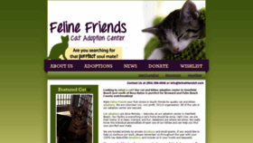 What Felinefriendsfl.com website looked like in 2021 (3 years ago)