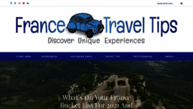 What Francetraveltips.com website looked like in 2021 (3 years ago)