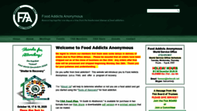 What Foodaddictsanonymous.org website looked like in 2021 (3 years ago)