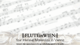 What Fluteinwien.com website looked like in 2021 (3 years ago)