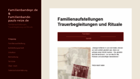 What Familienbande-pauls-reize.de website looked like in 2021 (3 years ago)