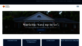 What Funeralsgeorgia.com website looked like in 2021 (3 years ago)
