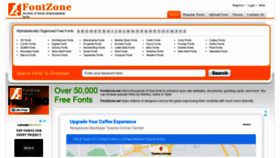 What Fontzone.net website looked like in 2021 (3 years ago)