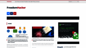 What Freedomhacker.net website looked like in 2021 (3 years ago)