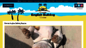 What Floridaenglishbulldogrescue.com website looked like in 2021 (3 years ago)