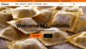 What Foodiletto.eu website looked like in 2021 (3 years ago)