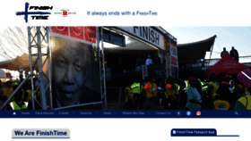 What Finishtime.co.za website looked like in 2021 (4 years ago)
