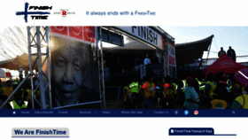 What Finishtime.co.za website looked like in 2021 (3 years ago)