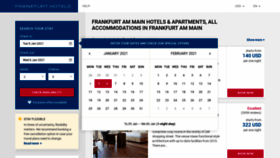 What Frankfurthotels24.com website looked like in 2021 (3 years ago)