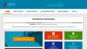 What Formationburalistes.fr website looked like in 2021 (4 years ago)