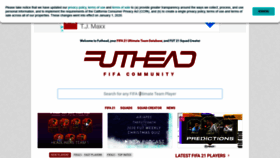 What Futhead.com website looked like in 2021 (3 years ago)