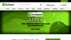 What Freedmansonline.com website looked like in 2021 (3 years ago)
