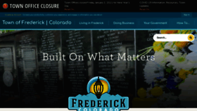 What Frederickco.gov website looked like in 2021 (3 years ago)