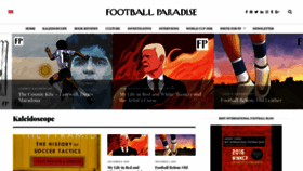 What Footballparadise.com website looked like in 2021 (3 years ago)