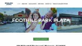 What Foothillparkplaza.com website looked like in 2021 (3 years ago)