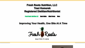 What Freshrootsnutrition.com website looked like in 2021 (3 years ago)