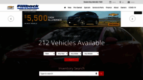 What Fillbackchevy.com website looked like in 2021 (3 years ago)