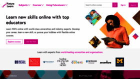 What Futurelearn.com website looked like in 2021 (3 years ago)