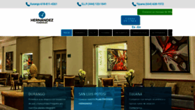 What Funeraleshernandez.com website looked like in 2021 (3 years ago)