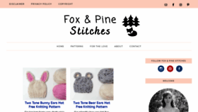 What Foxandpinestitches.com website looked like in 2021 (3 years ago)