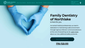 What Familydentistryofnorthlake.com website looked like in 2021 (3 years ago)