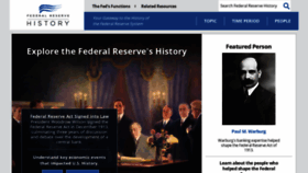 What Federalreservehistory.org website looked like in 2021 (3 years ago)