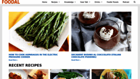 What Foodal.com website looked like in 2021 (3 years ago)