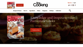 What Finecooking.com website looked like in 2021 (3 years ago)