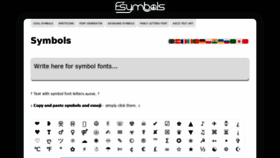 What Fsymbols.com website looked like in 2021 (3 years ago)