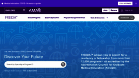 What Freida.ama-assn.org website looked like in 2021 (3 years ago)