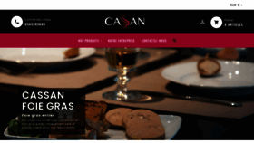 What Foiegras-cassan.com website looked like in 2021 (3 years ago)