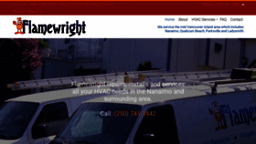 What Flamewright.ca website looked like in 2021 (3 years ago)