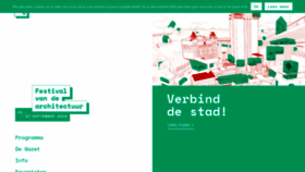 What Festivalvandearchitectuur.be website looked like in 2021 (3 years ago)