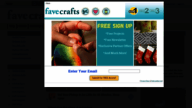 What Favecrafts.com website looked like in 2021 (3 years ago)