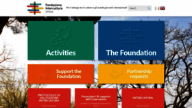 What Fondazioneintercultura.org website looked like in 2021 (3 years ago)