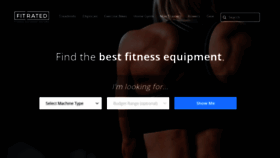 What Fitrated.com website looked like in 2021 (3 years ago)