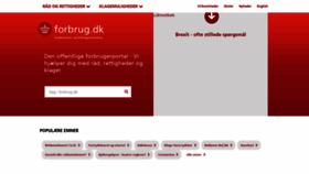 What Forbrug.dk website looked like in 2021 (3 years ago)