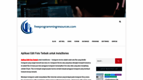 What Freeprogrammingresources.com website looked like in 2021 (4 years ago)