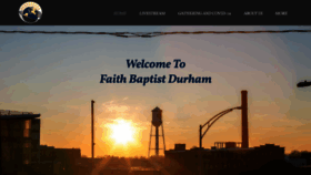 What Faithbaptistdurham.com website looked like in 2021 (3 years ago)