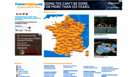 What Francecamping.org website looked like in 2021 (3 years ago)