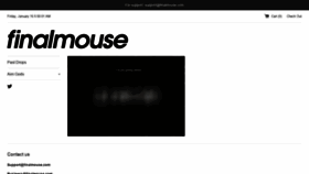 What Finalmouse.com website looked like in 2021 (3 years ago)