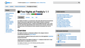 What Five-nights-at-freddy-s.updatestar.com website looked like in 2021 (3 years ago)