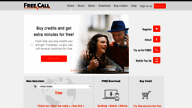 What Freecall.com website looked like in 2021 (3 years ago)