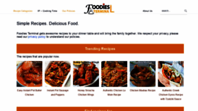What Foodiesterminal.com website looked like in 2021 (3 years ago)