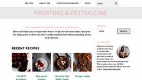 What Frostingandfettuccine.com website looked like in 2021 (3 years ago)