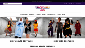 What Fancydress.com website looked like in 2021 (3 years ago)