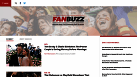What Fanbuzz.com website looked like in 2021 (3 years ago)