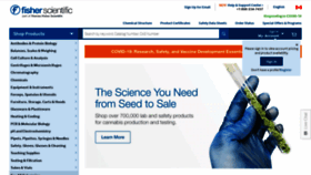What Fishersci.ca website looked like in 2021 (3 years ago)