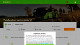 What Flixbus.es website looked like in 2021 (3 years ago)