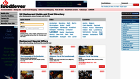 What Foodfever.com website looked like in 2021 (3 years ago)